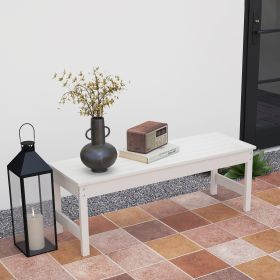 47" Outdoor Bench Seat (Option: White-1300x445x175 mm)