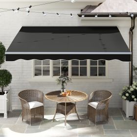 10' x 8' Electric Awning (Option: Black-1720x250x205 mm)