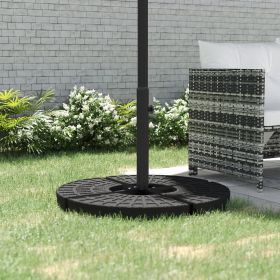 Outdoor Universal Cross Brace Stand for Small Offset Umbrella or Large Market Umbrella (Option: Black-1080x140x90 mm)