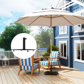 Square Patio Umbrella Base (Option: Black-695x600x95 mm)